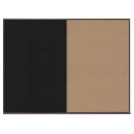 United Visual Products Triple Door Radius Corkboard, 72"X48", G UV80055-GOLD-DBURGU